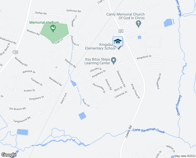 map of restaurants, bars, coffee shops, grocery stores, and more near 9 Worthington Court in Sumter