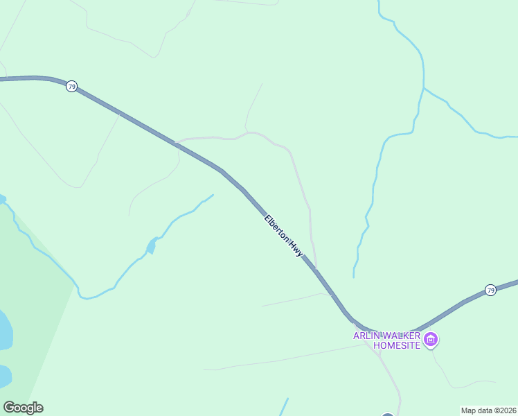 map of restaurants, bars, coffee shops, grocery stores, and more near Elberton Highway in Lincoln County