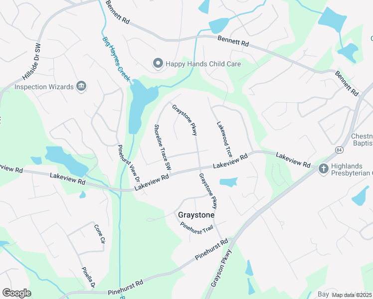 map of restaurants, bars, coffee shops, grocery stores, and more near 1988 Waterton Court in Grayson