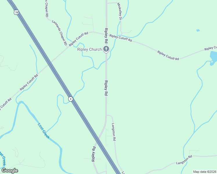 map of restaurants, bars, coffee shops, grocery stores, and more near 1042 Ripley Road in Carbon Hill