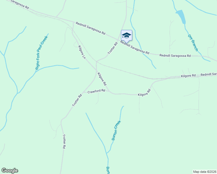 map of restaurants, bars, coffee shops, grocery stores, and more near 1476-1480 Kilgore Road in Jasper