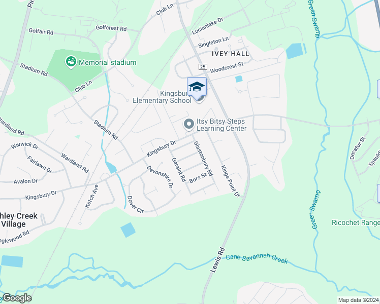 map of restaurants, bars, coffee shops, grocery stores, and more near 919 Mordred Street in Sumter