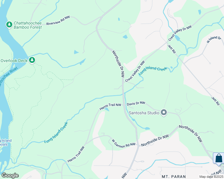 map of restaurants, bars, coffee shops, grocery stores, and more near 4824 Northside Drive Northwest in Atlanta