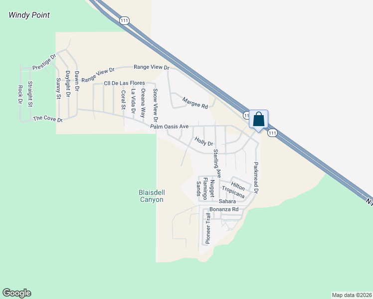 map of restaurants, bars, coffee shops, grocery stores, and more near Purple Sage Drive in Palm Springs