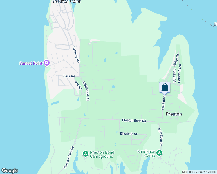 map of restaurants, bars, coffee shops, grocery stores, and more near 406 Fisherman Road in Pottsboro