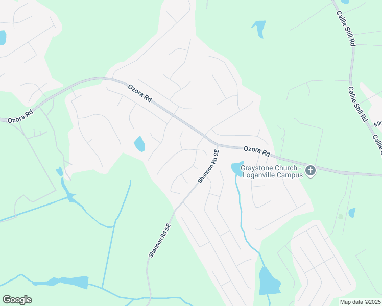 map of restaurants, bars, coffee shops, grocery stores, and more near 1320 Timber Walk Drive in Loganville