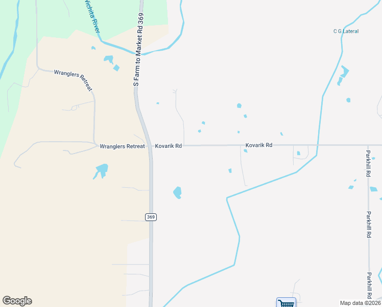 map of restaurants, bars, coffee shops, grocery stores, and more near 6715 Kovarik Road in Wichita Falls