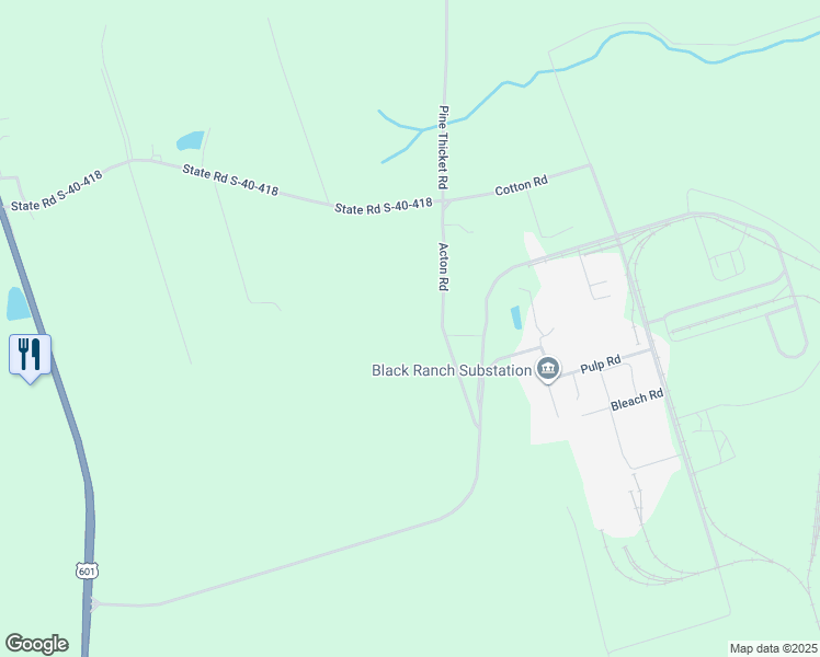 map of restaurants, bars, coffee shops, grocery stores, and more near 1052 Acton Road in Eastover