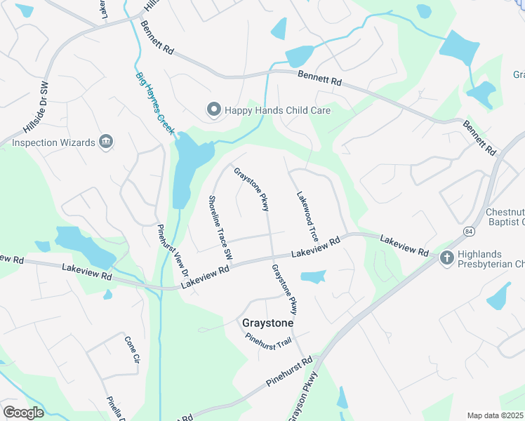 map of restaurants, bars, coffee shops, grocery stores, and more near 2003 Graystone Parkway in Grayson