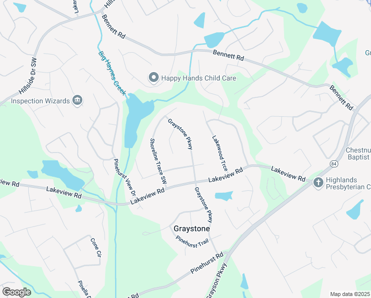 map of restaurants, bars, coffee shops, grocery stores, and more near 2003 Graystone Parkway in Grayson