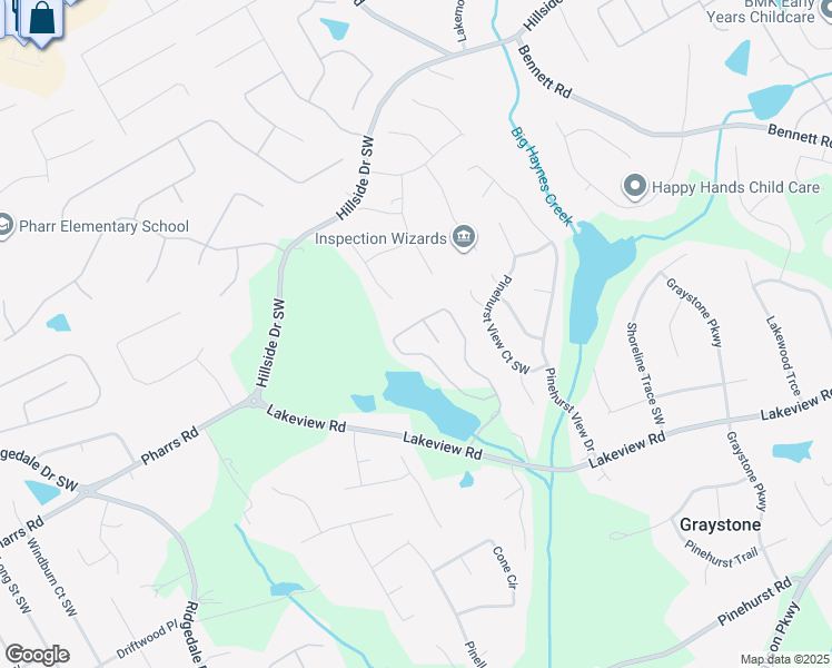 map of restaurants, bars, coffee shops, grocery stores, and more near 1802 Bristol Farms Court in Grayson