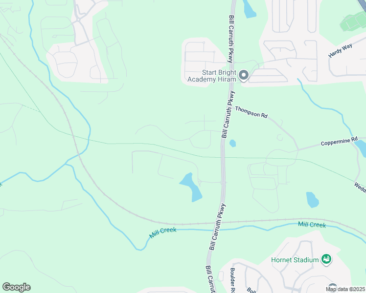 map of restaurants, bars, coffee shops, grocery stores, and more near 247 Berkleigh Trails Drive in Hiram