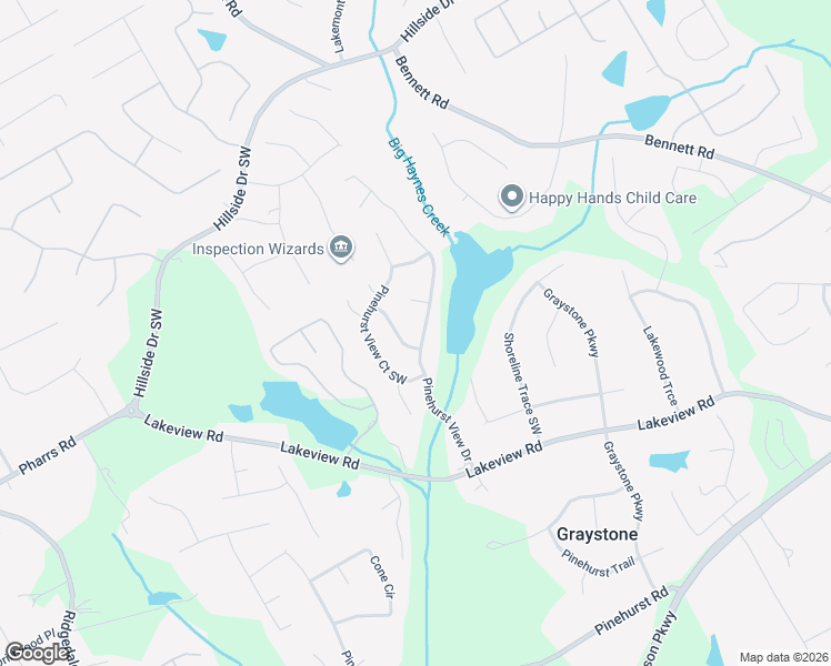 map of restaurants, bars, coffee shops, grocery stores, and more near 1875 Pinehurst View Drive in Grayson