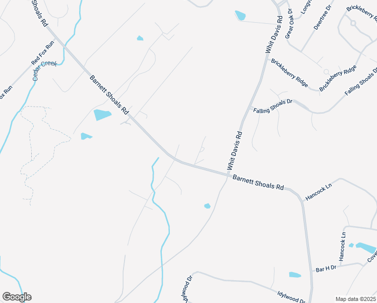 map of restaurants, bars, coffee shops, grocery stores, and more near 4005 Barnett Shoals Road in Athens