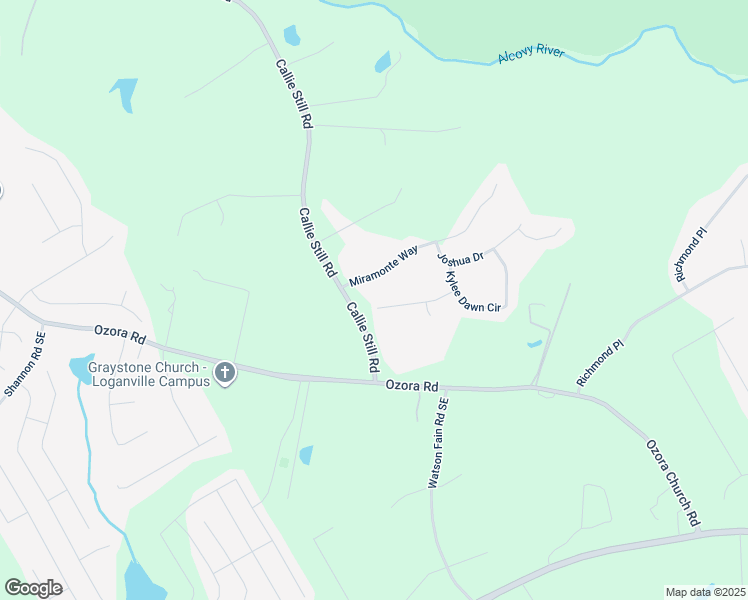 map of restaurants, bars, coffee shops, grocery stores, and more near 1770 Angus Lee Drive in Lawrenceville