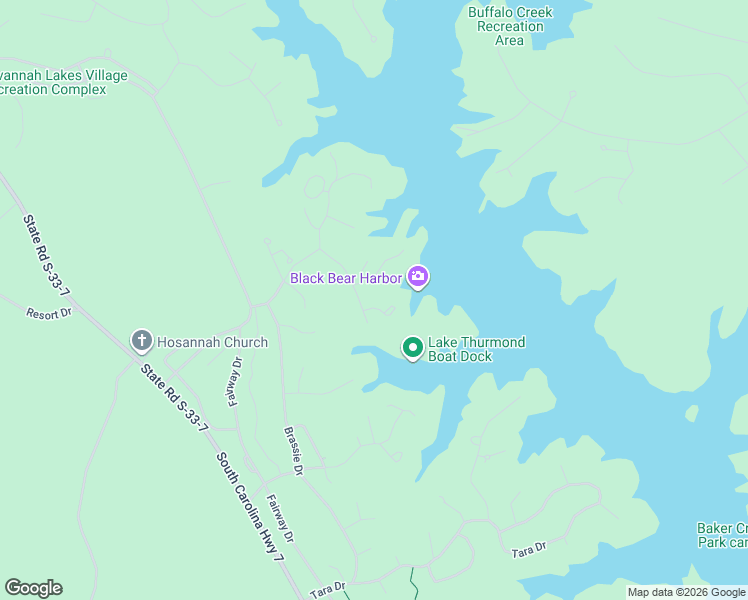 map of restaurants, bars, coffee shops, grocery stores, and more near 300-350 Misty Cove in McCormick