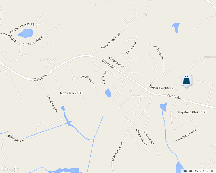 map of restaurants, bars, coffee shops, grocery stores, and more near 1211 Fly Rod Lane in Loganville