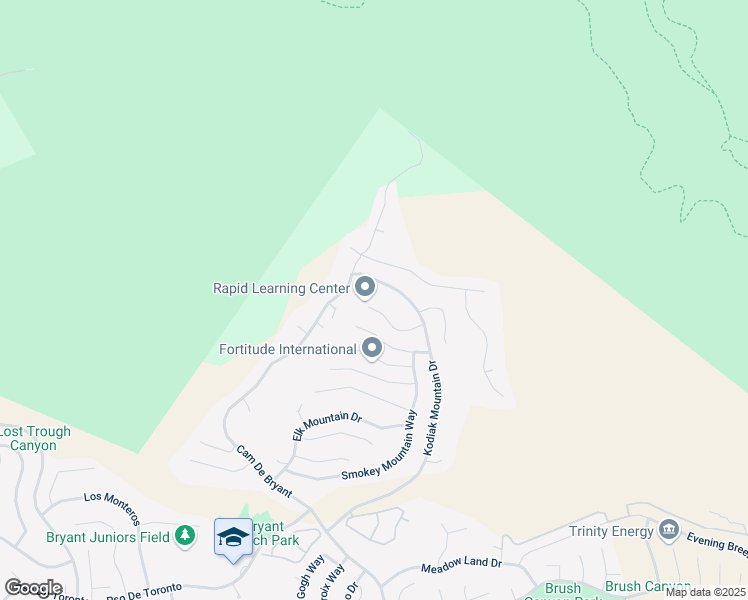 map of restaurants, bars, coffee shops, grocery stores, and more near 5315 Kodiak Mountain Drive in Yorba Linda