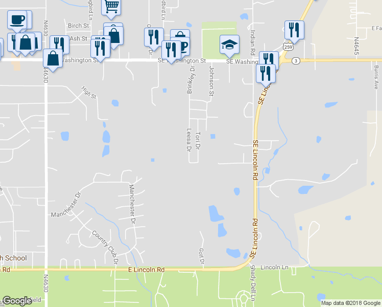 map of restaurants, bars, coffee shops, grocery stores, and more near 402 Leesa Drive in Idabel