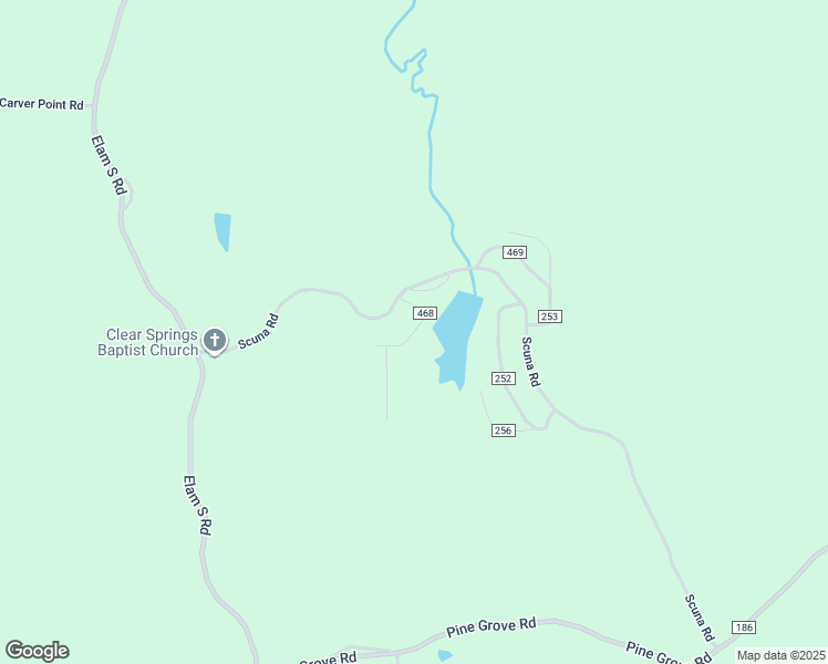 map of restaurants, bars, coffee shops, grocery stores, and more near County Road 468 in Yalobusha County