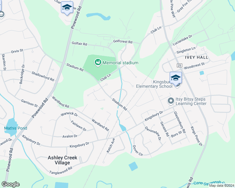 map of restaurants, bars, coffee shops, grocery stores, and more near 1055 Chesterfield Drive in Sumter