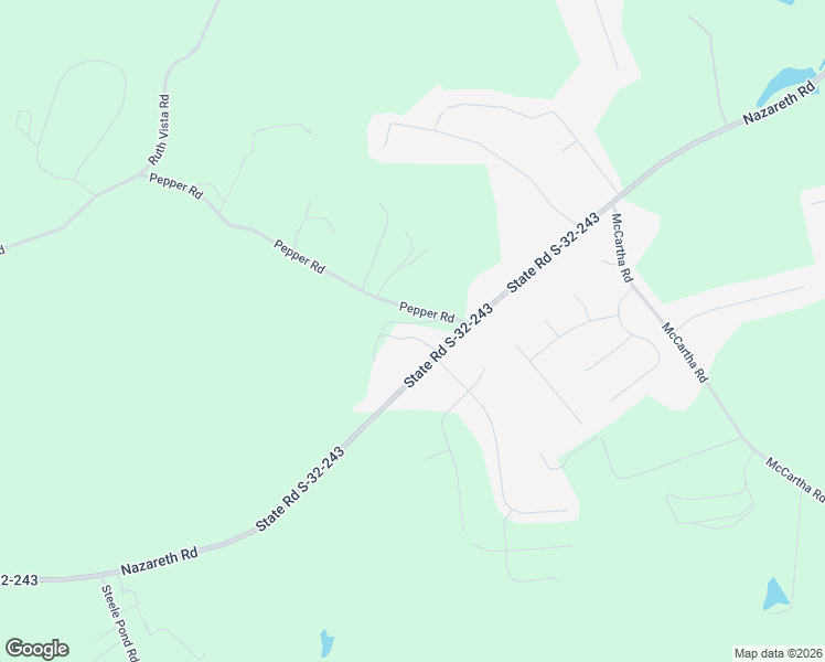 map of restaurants, bars, coffee shops, grocery stores, and more near 2235 Pepper Road in Lexington