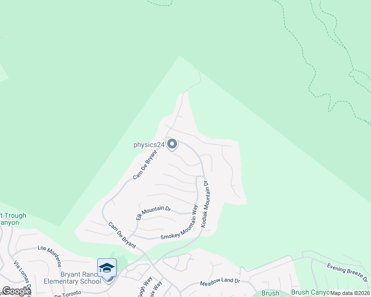 map of restaurants, bars, coffee shops, grocery stores, and more near 5355 Kodiak Mountain Drive in Yorba Linda
