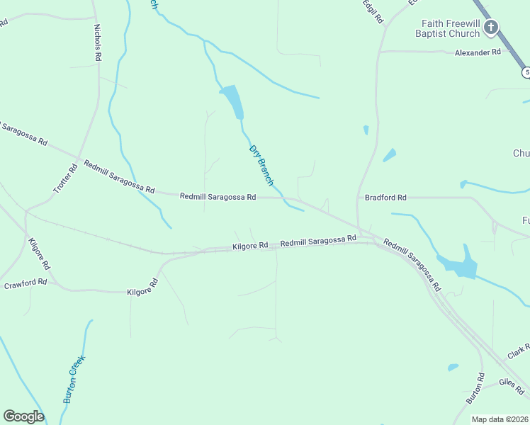 map of restaurants, bars, coffee shops, grocery stores, and more near Redmill Saragossa Road in Jasper
