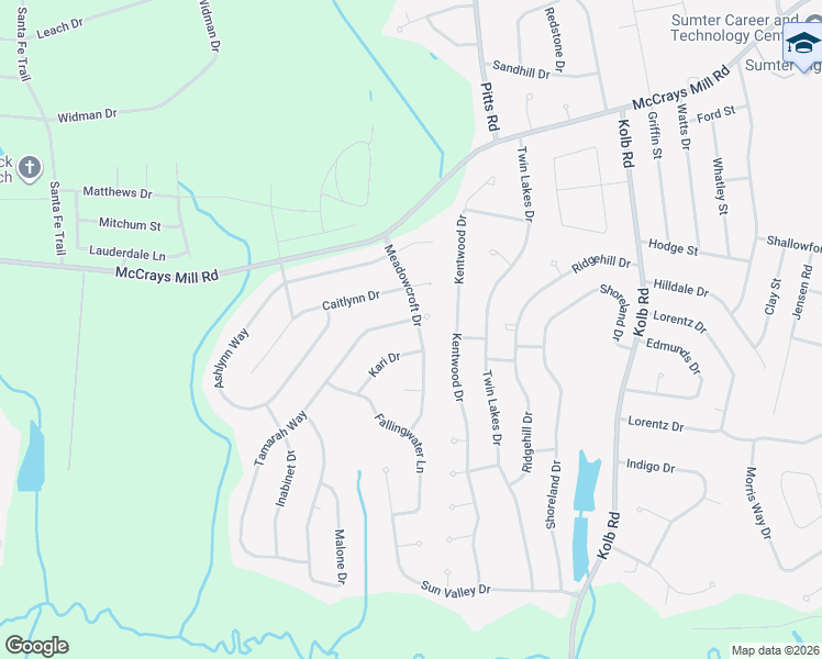 map of restaurants, bars, coffee shops, grocery stores, and more near 3000 Tamarah Way in Sumter