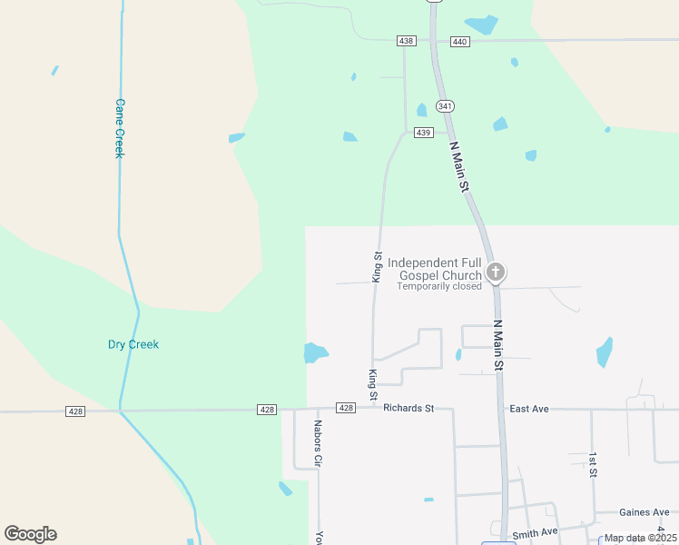 map of restaurants, bars, coffee shops, grocery stores, and more near 175-225 Kennedy Avenue in Vardaman