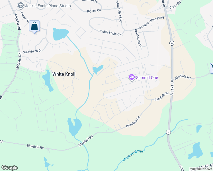 map of restaurants, bars, coffee shops, grocery stores, and more near 3011 Bluefield Road in Lexington
