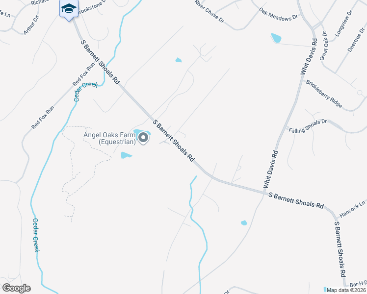 map of restaurants, bars, coffee shops, grocery stores, and more near 3857-3899 Barnett Shoals Road in Athens