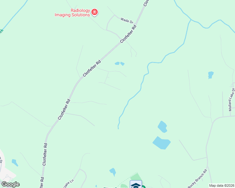 map of restaurants, bars, coffee shops, grocery stores, and more near 2050 Highpoint Lane in Bogart