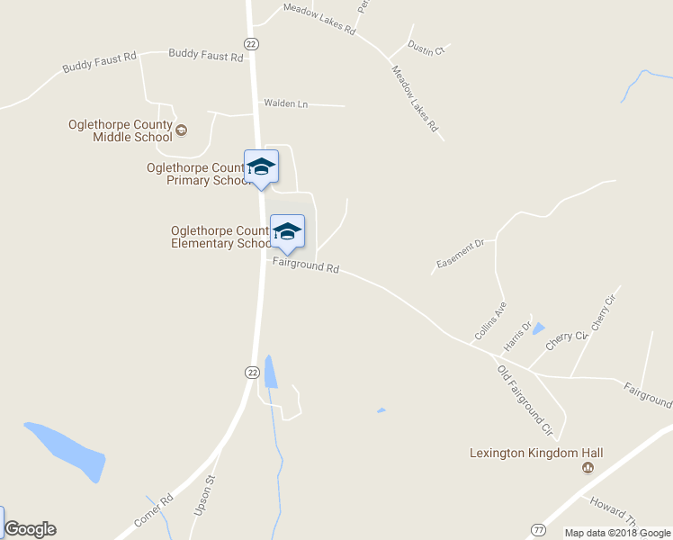 map of restaurants, bars, coffee shops, grocery stores, and more near 45 Fairground Road in Lexington