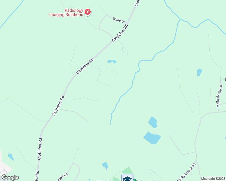 map of restaurants, bars, coffee shops, grocery stores, and more near 2050 Highpoint Lane in Bogart