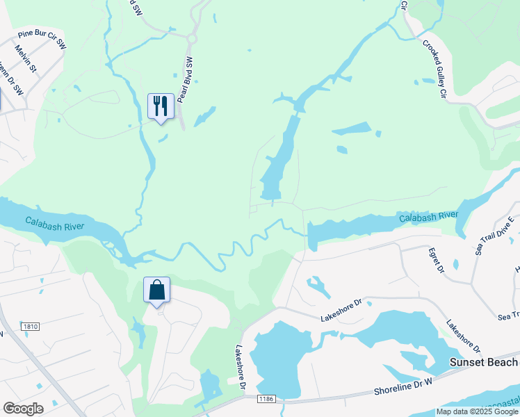 map of restaurants, bars, coffee shops, grocery stores, and more near 1514 Pearl Boulevard Southwest in Sunset Beach