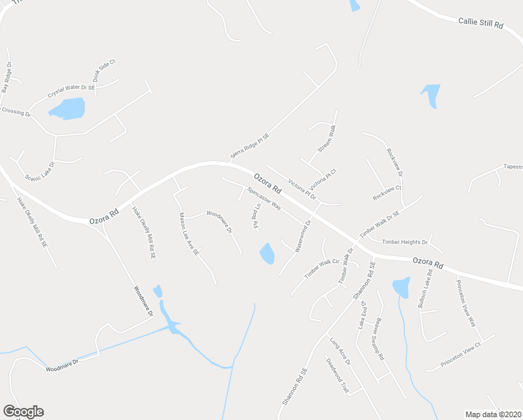 map of restaurants, bars, coffee shops, grocery stores, and more near 1281 Fly Rod Lane in Loganville