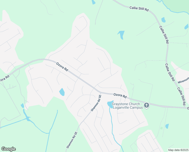 map of restaurants, bars, coffee shops, grocery stores, and more near 1380 Timber Walk Drive in Loganville