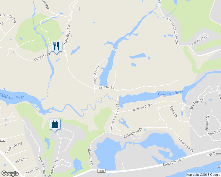 map of restaurants, bars, coffee shops, grocery stores, and more near 1568 Pearl Boulevard Southwest in Sunset Beach