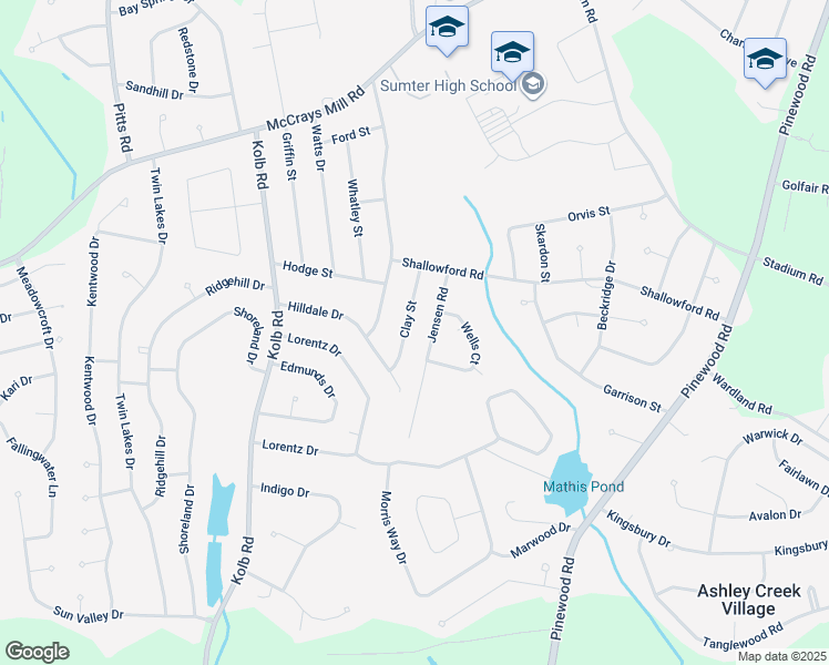 map of restaurants, bars, coffee shops, grocery stores, and more near 929 Clay Street in Sumter