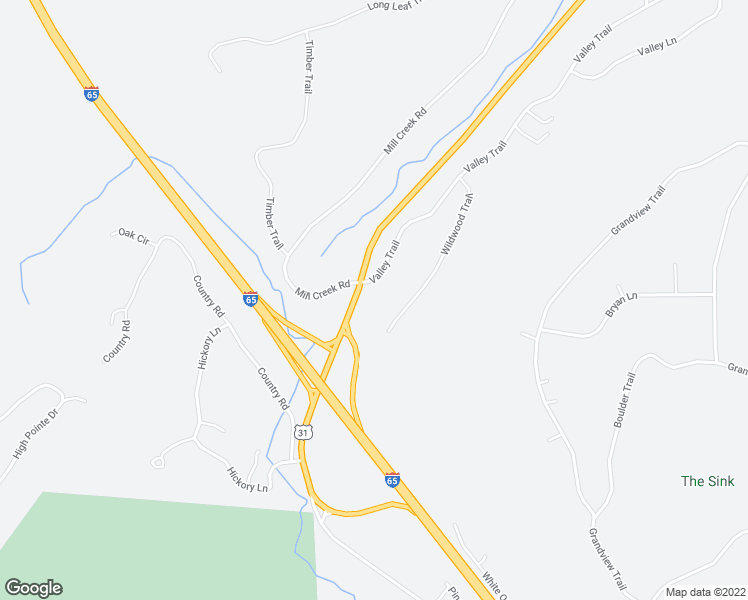 map of restaurants, bars, coffee shops, grocery stores, and more near 30 Valley Trail in Warrior