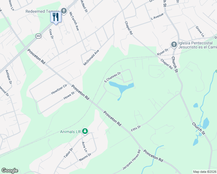 map of restaurants, bars, coffee shops, grocery stores, and more near 100 East Chateau Drive in West Columbia