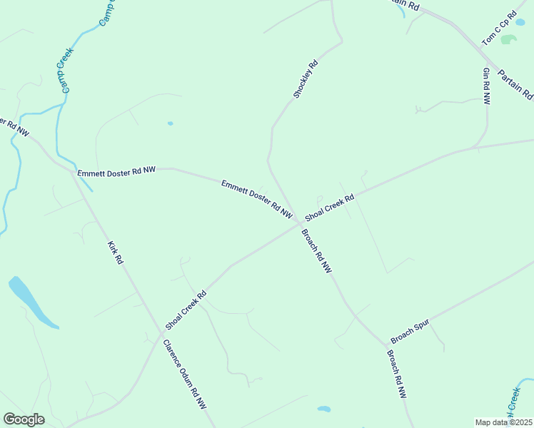 map of restaurants, bars, coffee shops, grocery stores, and more near 2319 Emmett Doster Road Northwest in Monroe