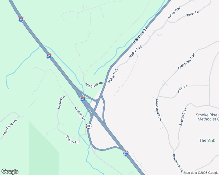 map of restaurants, bars, coffee shops, grocery stores, and more near 11 Valley Trail in Warrior