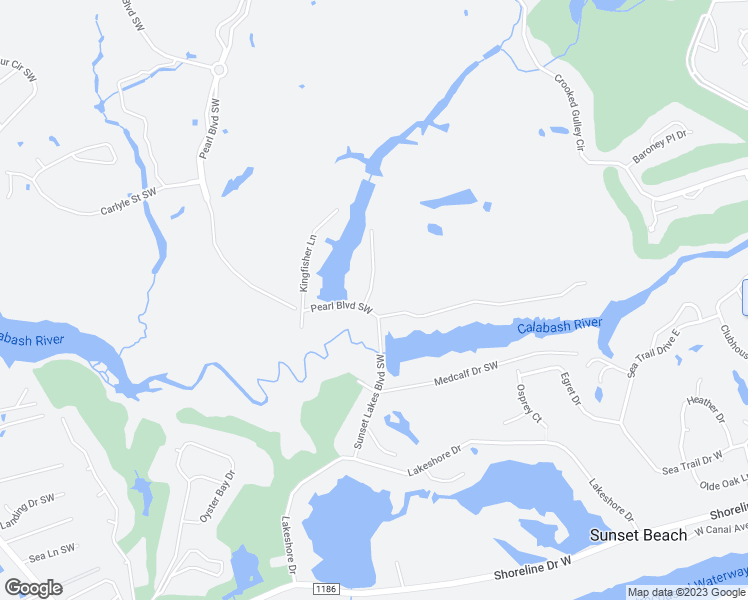 map of restaurants, bars, coffee shops, grocery stores, and more near 604 Sea Hawk Drive Southwest in Sunset Beach