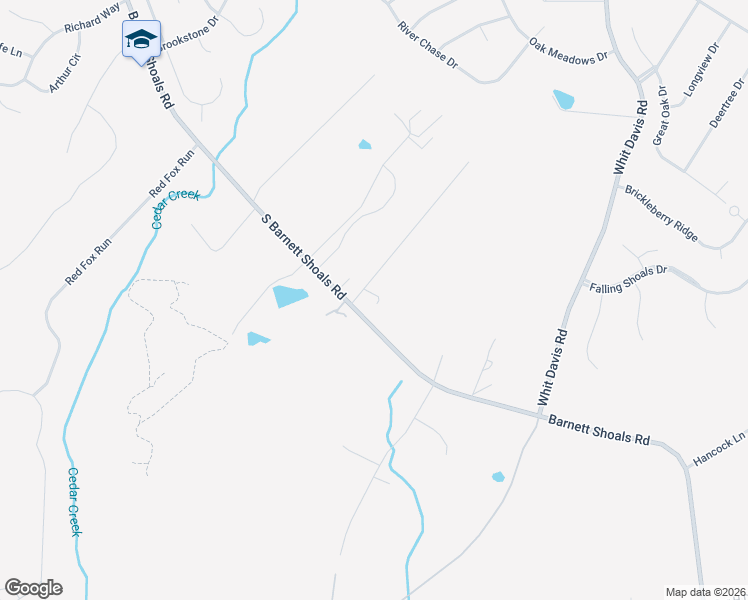 map of restaurants, bars, coffee shops, grocery stores, and more near 100 Williamsburg Lane in Athens