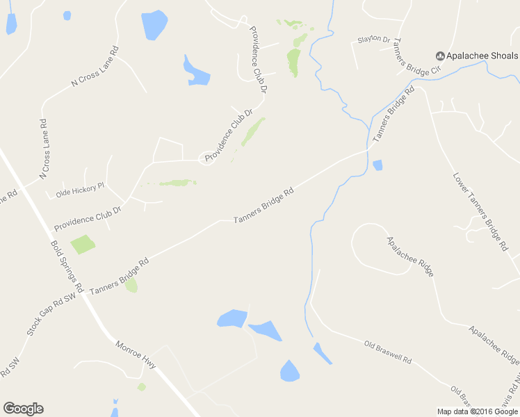 map of restaurants, bars, coffee shops, grocery stores, and more near 375 Tanners Bridge Road in Monroe