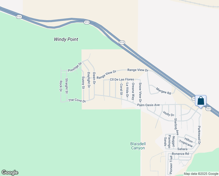 map of restaurants, bars, coffee shops, grocery stores, and more near Cherry Cove in Palm Springs