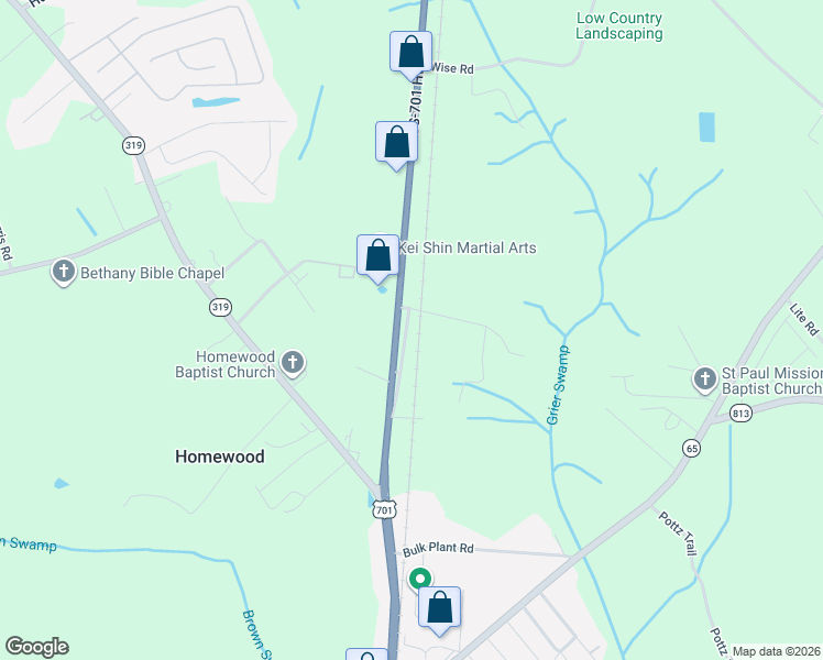 map of restaurants, bars, coffee shops, grocery stores, and more near 3230 Old Nelson Road in Conway