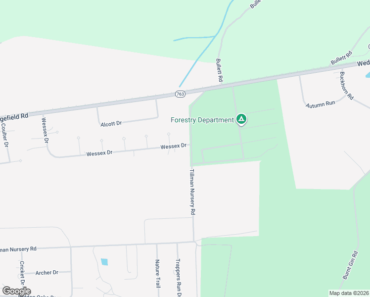 map of restaurants, bars, coffee shops, grocery stores, and more near 5305 Tillman Nursery Road in Wedgewood
